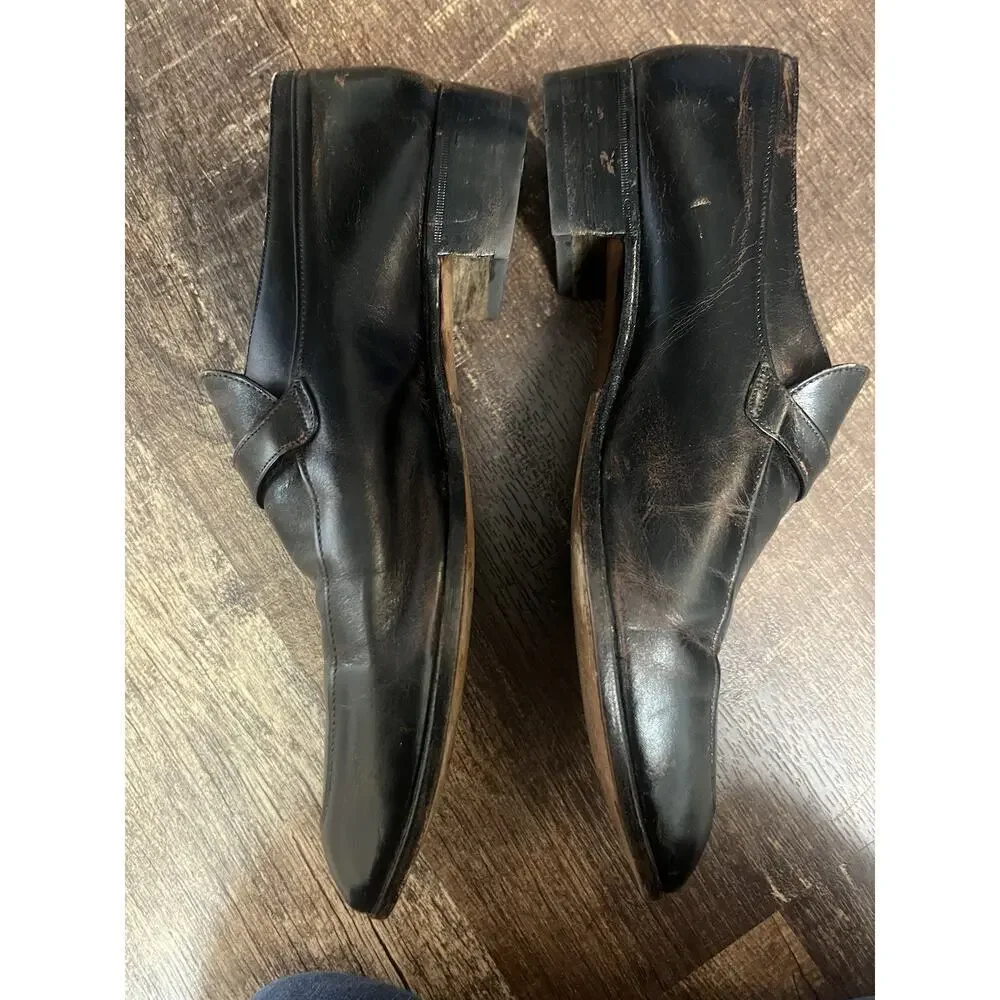 Salvatore Ferragamo Men's Dress Loafer, Size 10.5 - Black